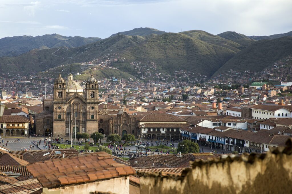 Town Cusco in Peru